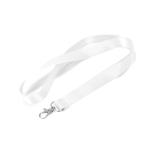 Silkscreen Flat Lanyard SSFLT34 - White