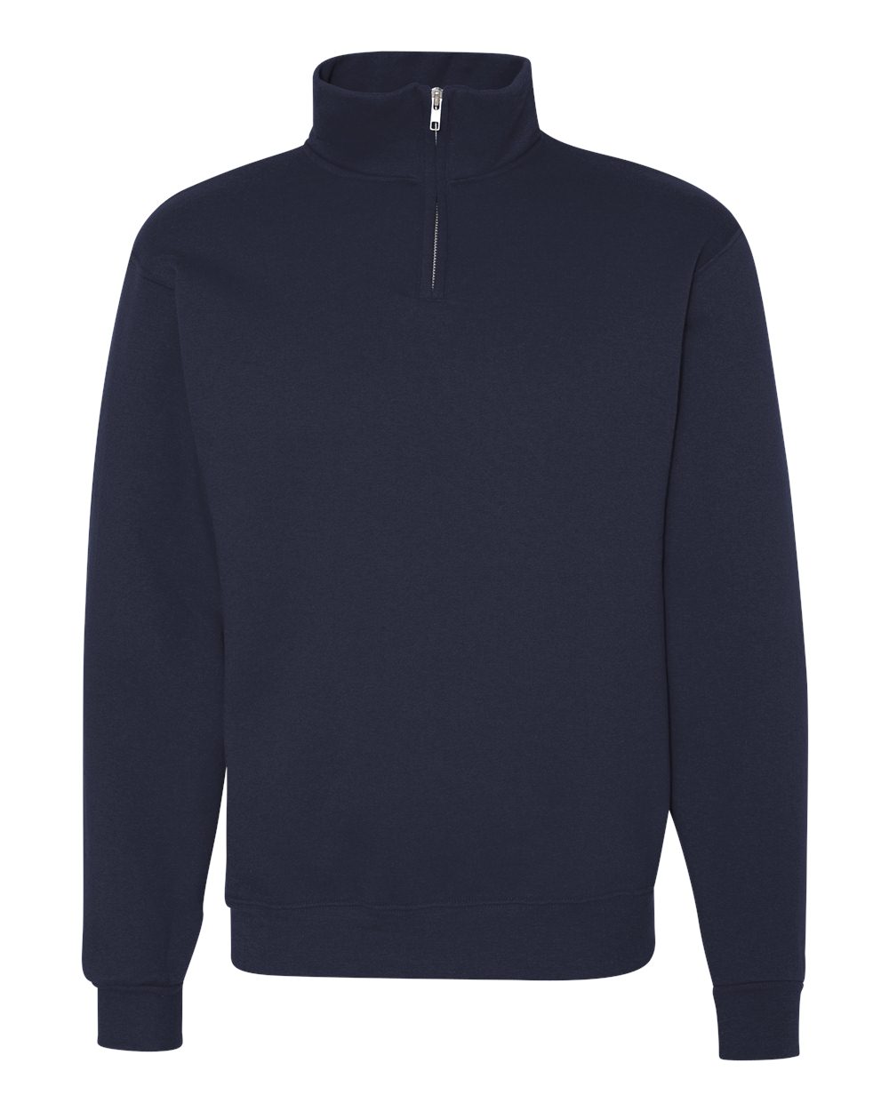 JERZEES Adult 8 oz. NuBlend® Quarter-Zip Cadet Collar Sweatshirt - J. Navy