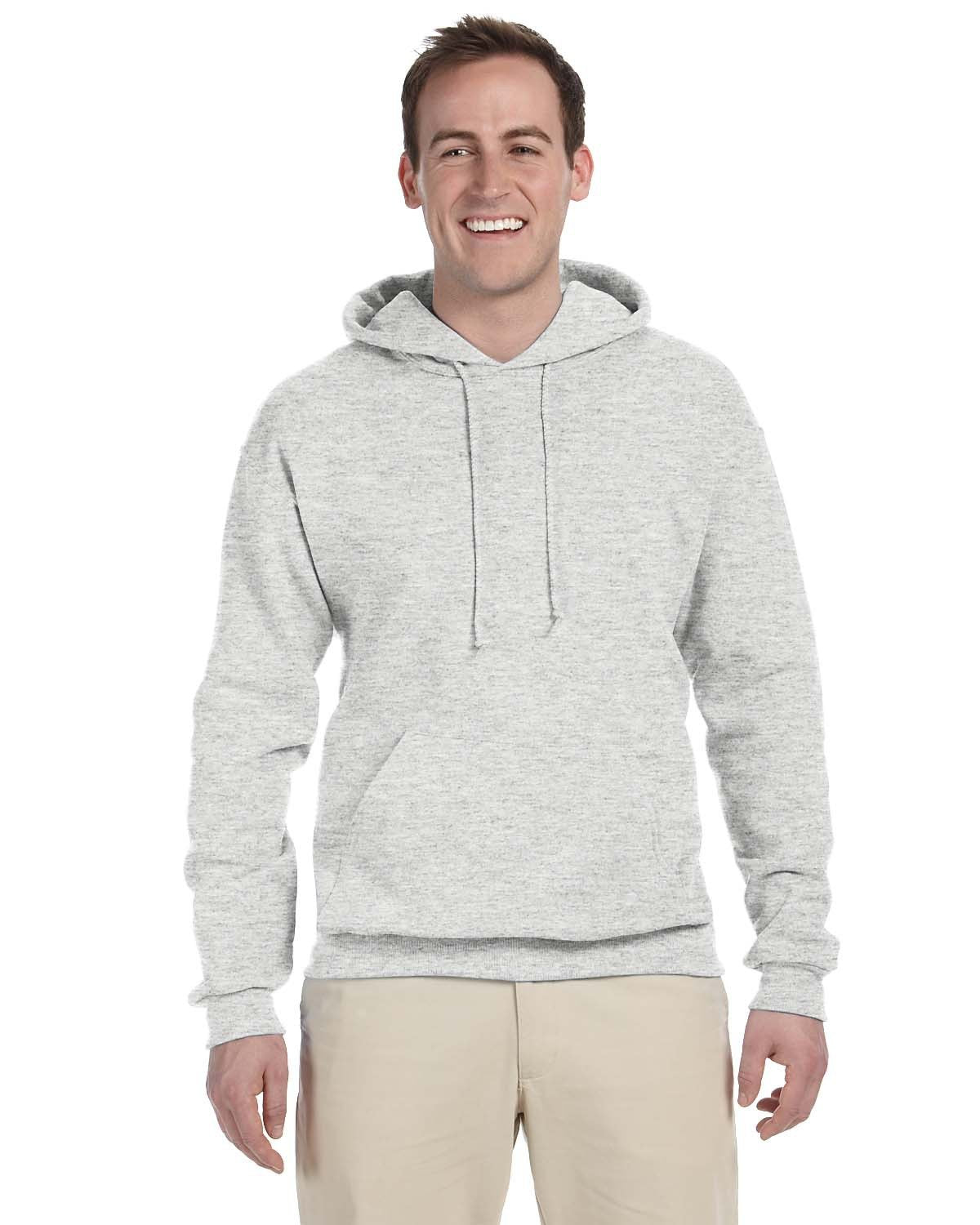 JERZEES Adult NuBlend® Fleece Pullover Hooded Sweatshirt - Ash