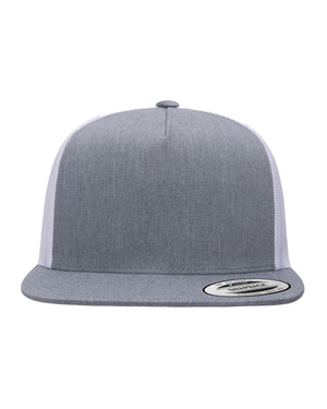 Adult Classic Trucker Cap - Heather/white