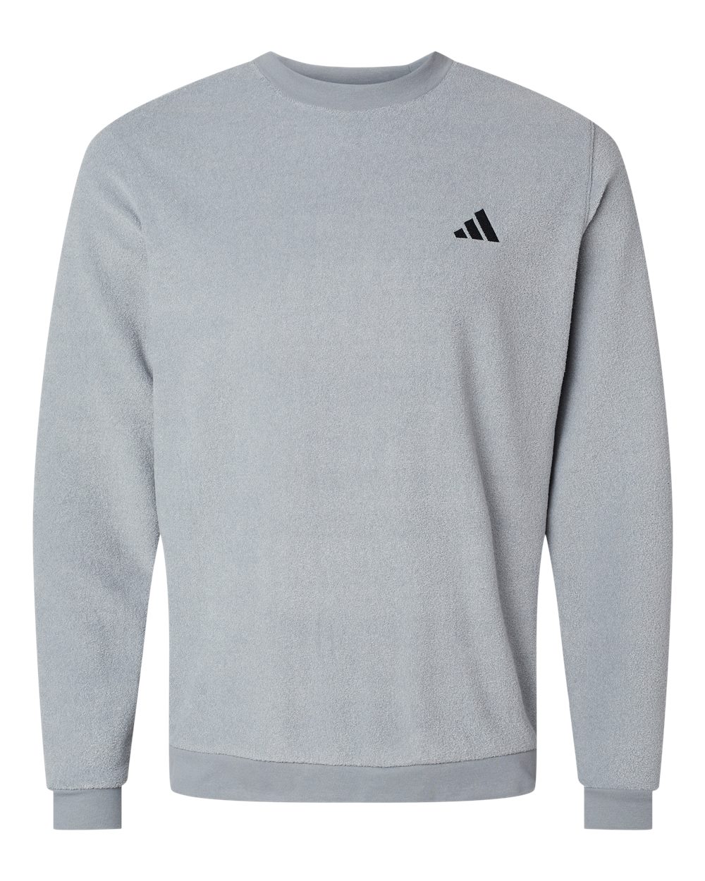 Adidas Men's Terry Loop Crewneck Sweatshirt - Grey Three