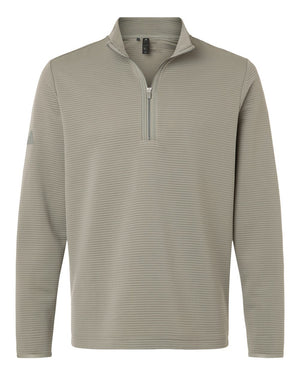 Adidas Men's Spacer Quarter-Zip Pullover - Silver Pebble