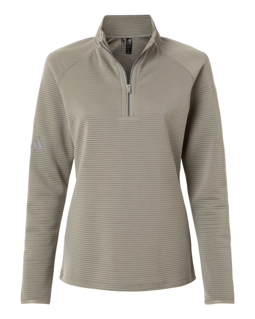 Adidas Women's Spacer Quarter-Zip Pullover - Silver Pebble