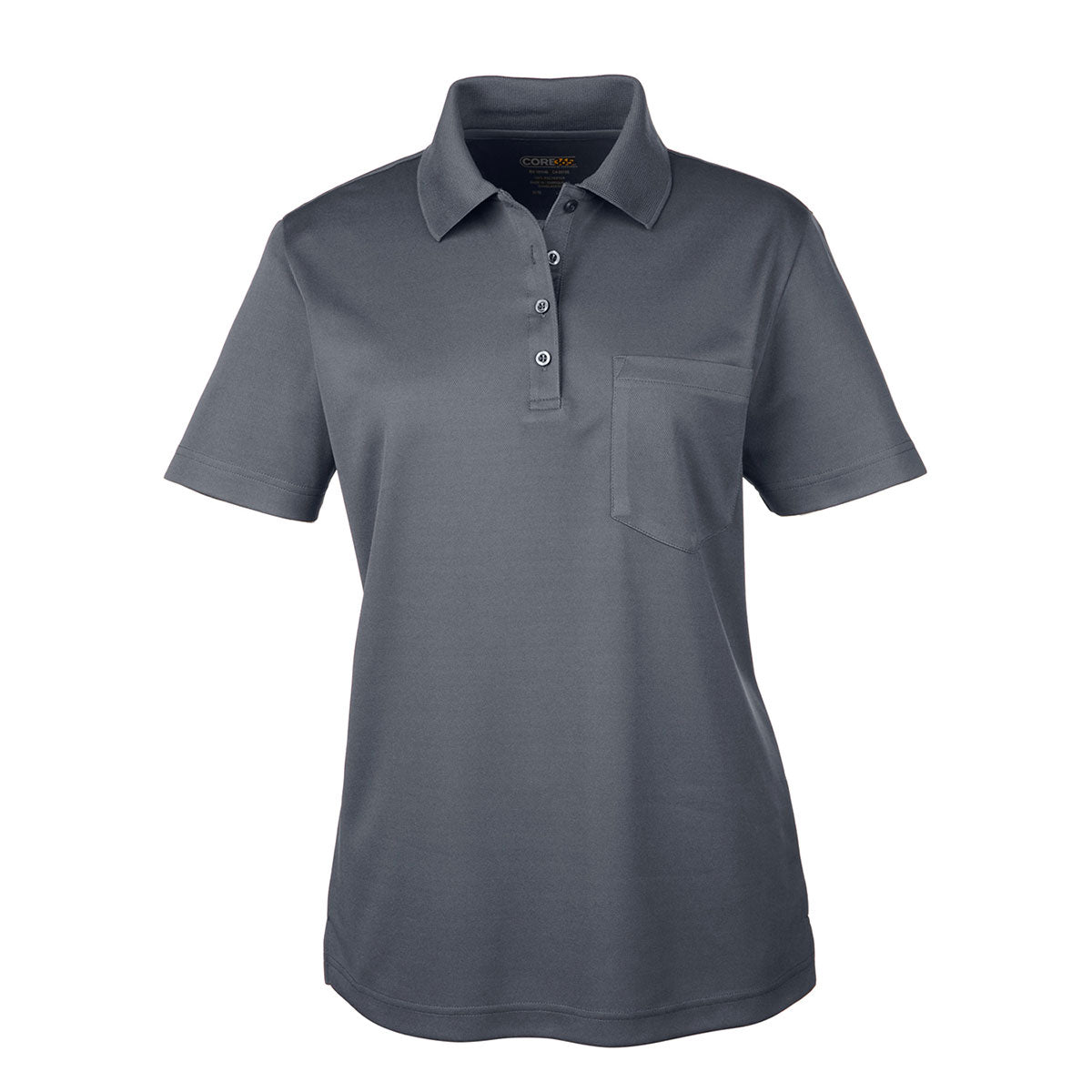 Core365 Origin Performance Pique Polo with Pocket - Women's - Carbon