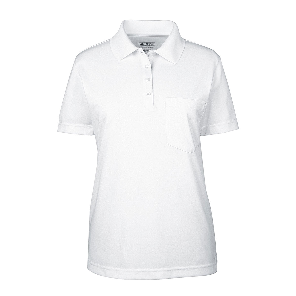 Core365 Origin Performance Pique Polo with Pocket - Women's - White