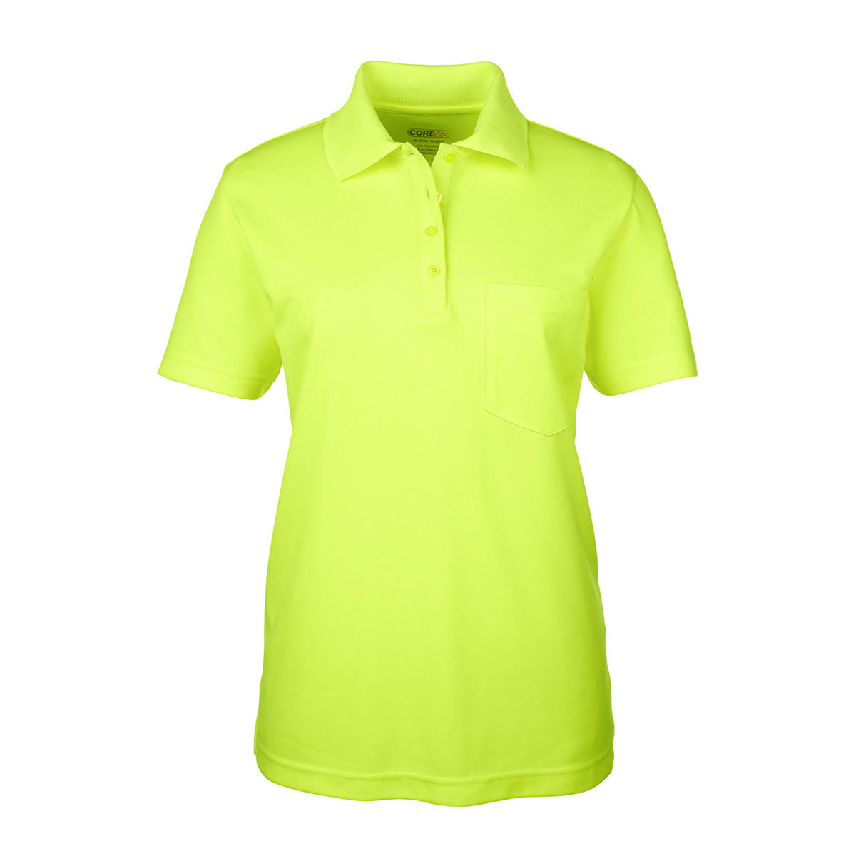 Core365 Origin Performance Pique Polo with Pocket - Women's - Safety Yellow