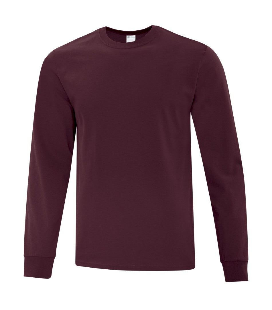 ATC Everyday Cotton Long Sleeve Tee - Maroon
