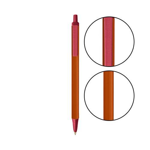Metallic Orange BIC® Clic Stic® Pen - Metallic Orange With Metallic Red