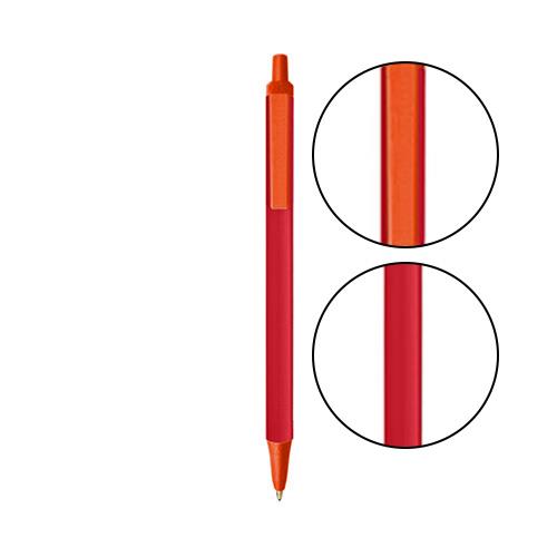 Red BIC® Clic Stic® Pen - Red With Orange