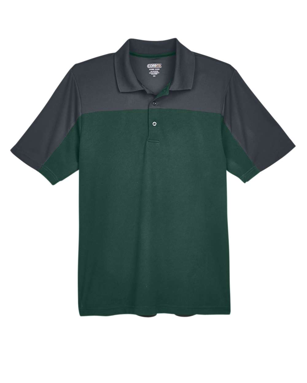 CORE365 Men's Balance Colorblock - Forest/ Carbon