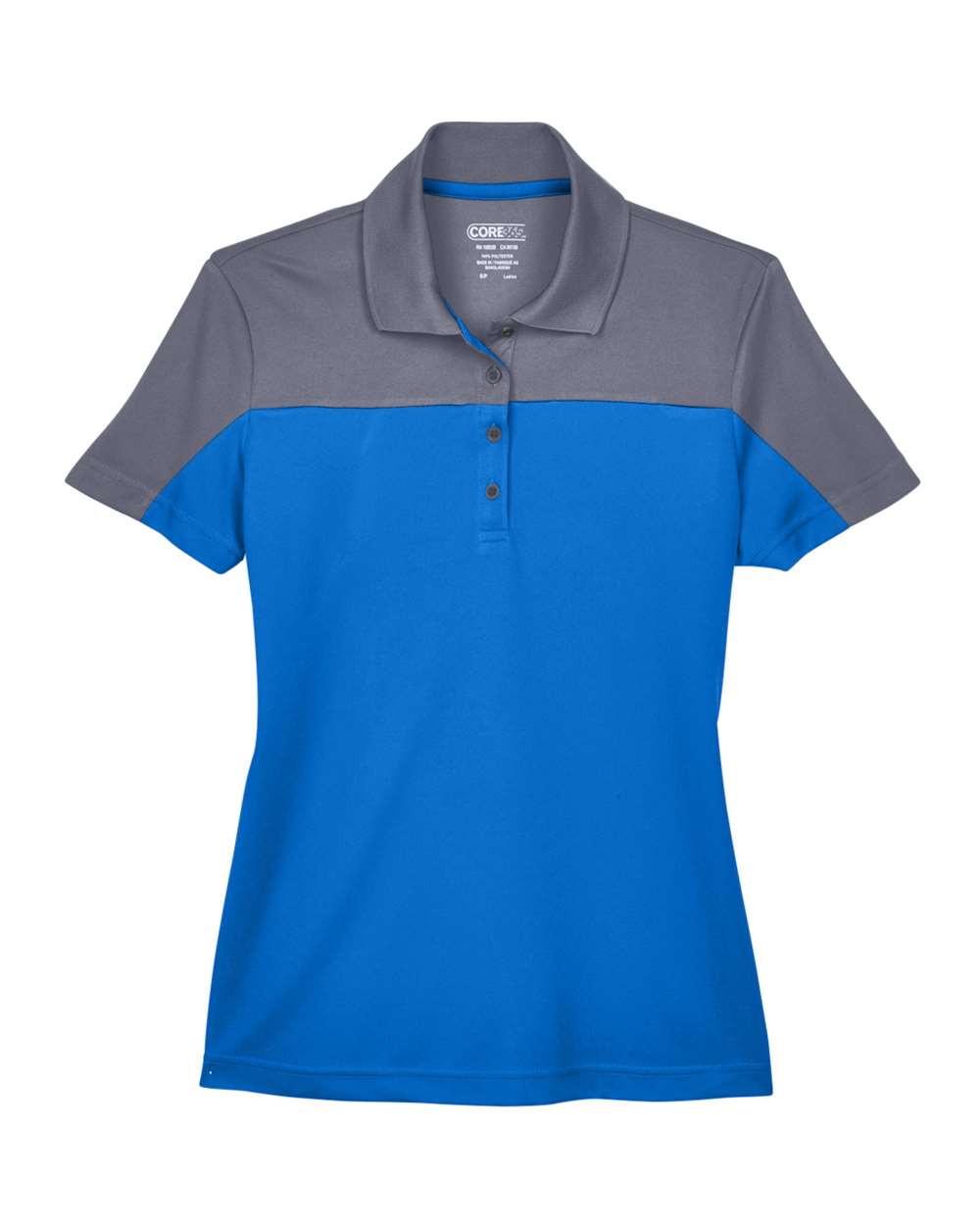CORE365 Ladies' Balance Colorblock - True Royal/ Carbon