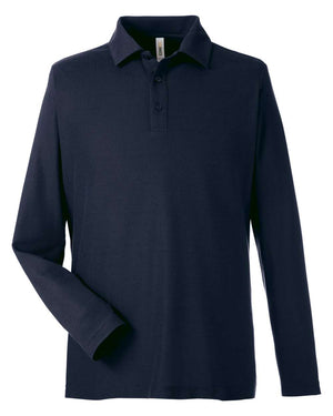 CORE365 Men's Fusion ChromaSoft™ Long-Sleeve Pique Polo - Classic Navy