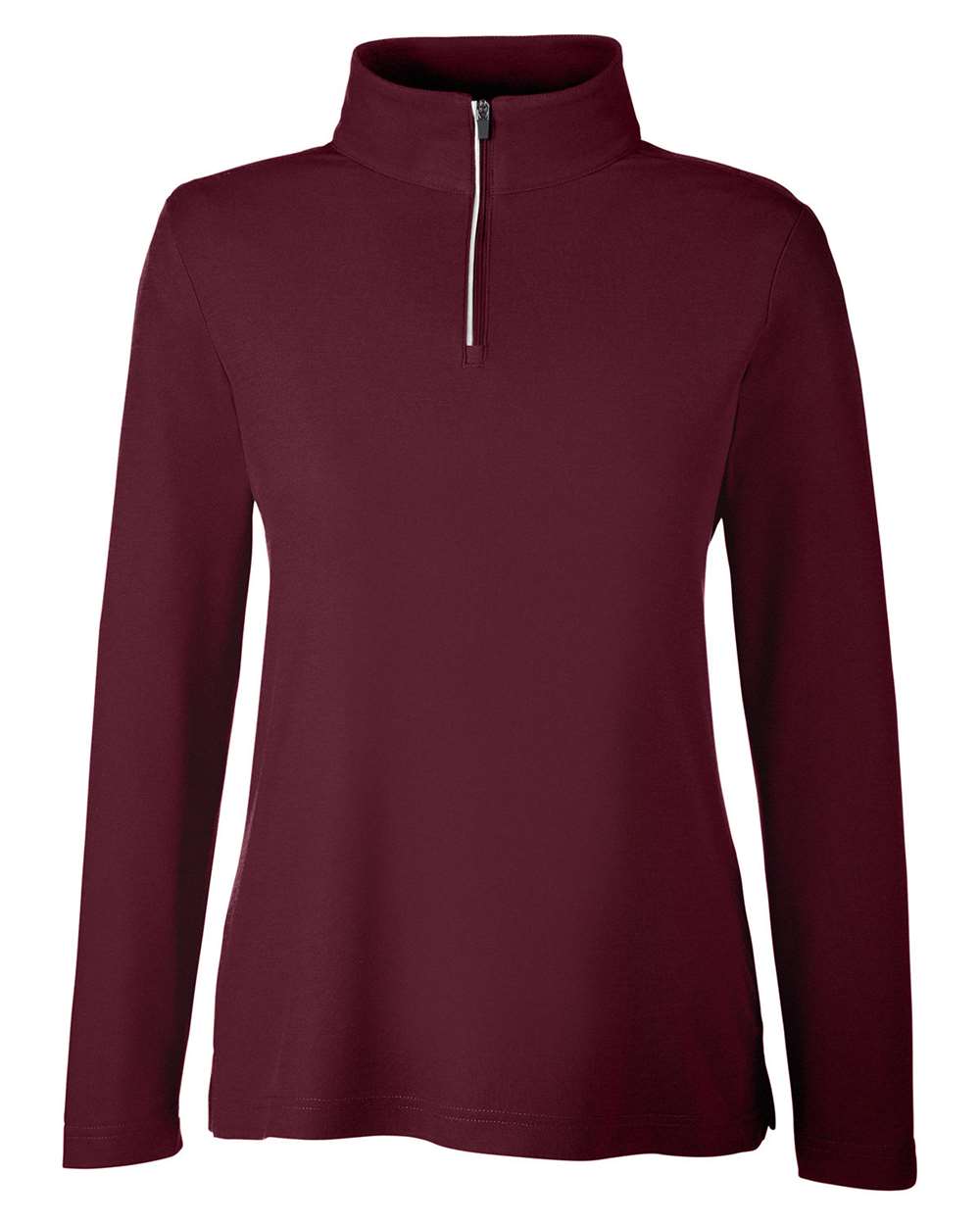 CORE365 Ladies' Fusion ChromaSoft™ Pique Quarter-Zip - Burgundy