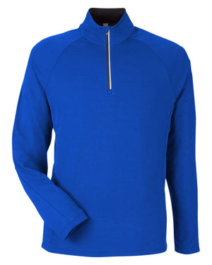 CORE365 Men's Origin Performance Pique Quarter-Zip - True Royal/ Carbon