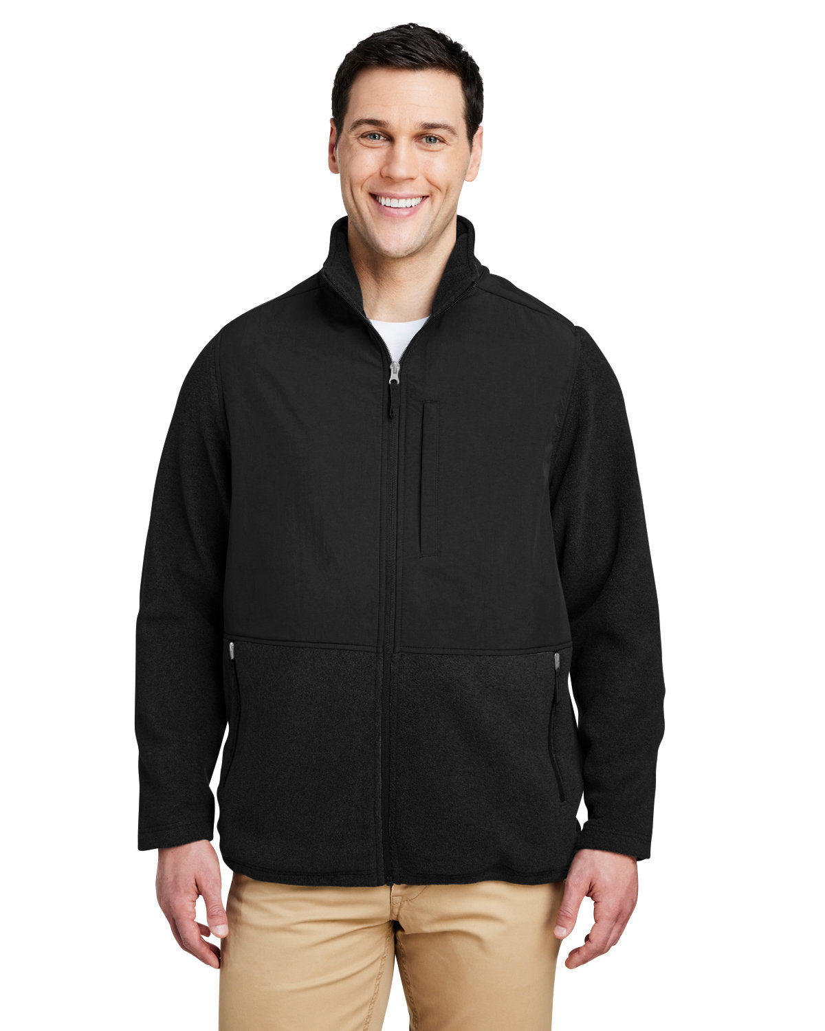 Core365 Men's Journey Summit Hybrid Full-Zip - Front