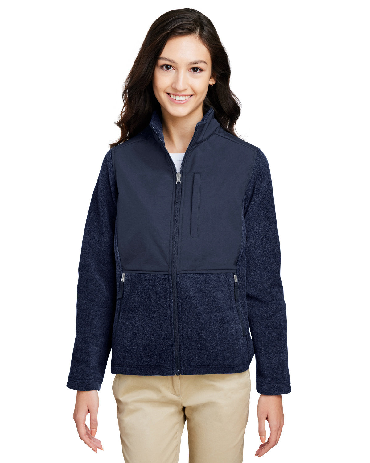 Core365 Ladies' Journey Summit Hybrid Full-Zip - Front