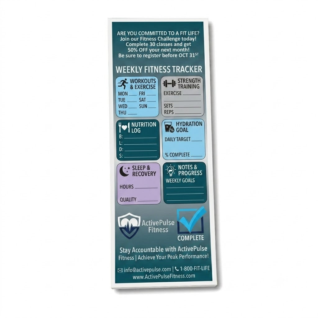 3" x 8" Standard Note Pad - White