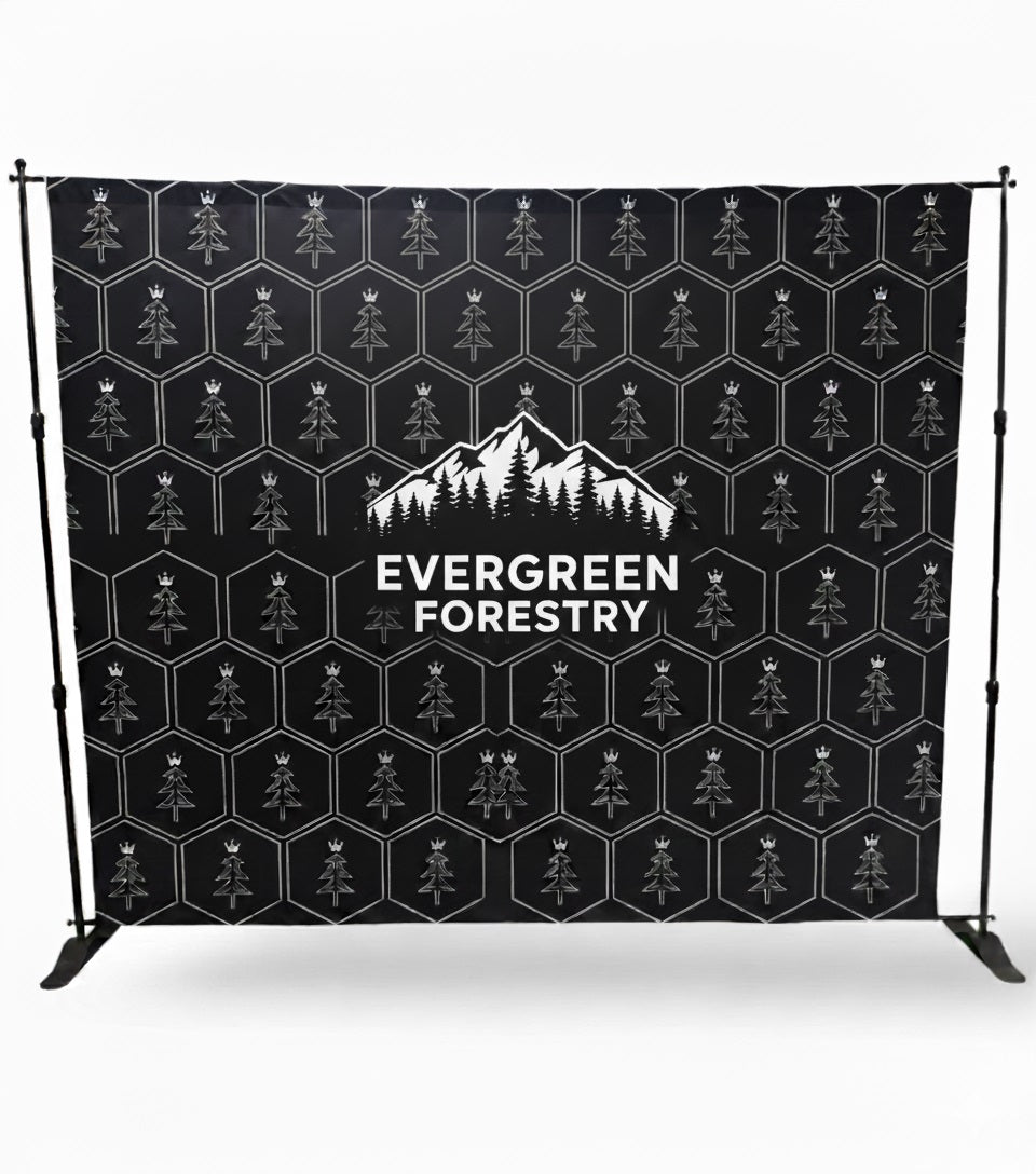10' Exhibitor Expanding Display Kit, Media Wall, Backdrop, with Full Color Graphics