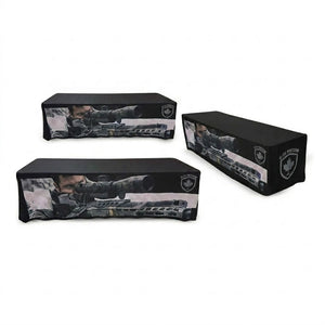 Sublimated Table Cloth for 4' table, Drape style, 4 sided, Closed Back