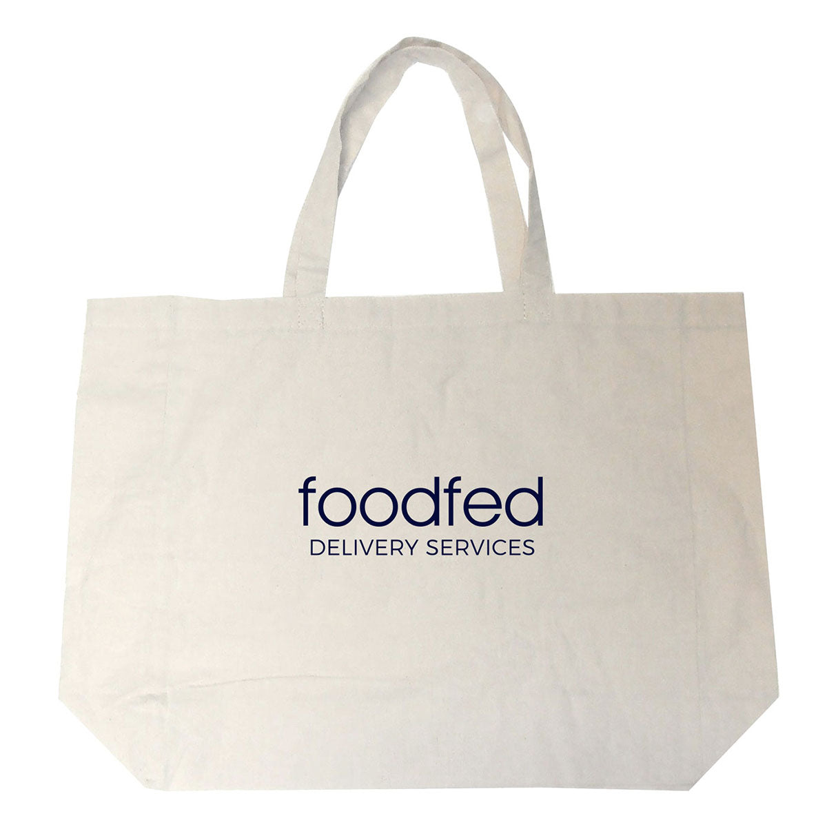 Natural Cotton Shopping Tote with Gusset - Natural