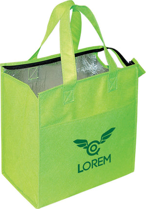 Insulated Grocery Tote - Lime Green