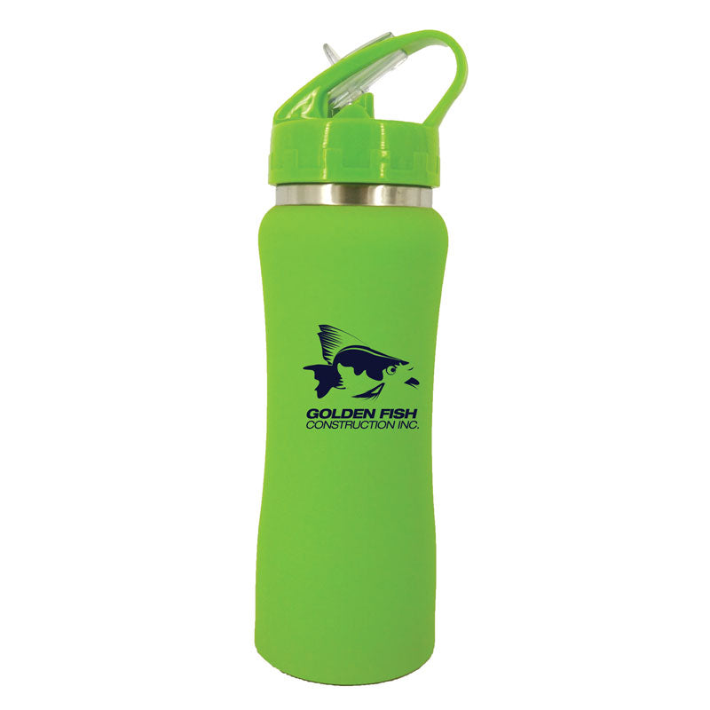 Clear Spout Water Bottle - Lime Green