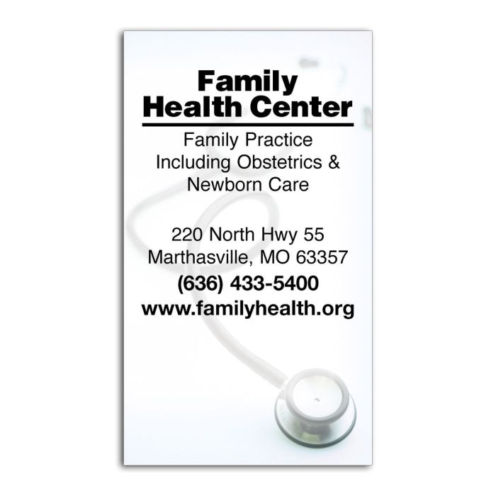 Business Card Magnet - Stethoscope 2