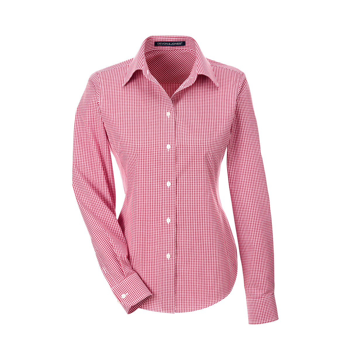 Ladies' Crown Woven Collection™ Gingham Check - Red