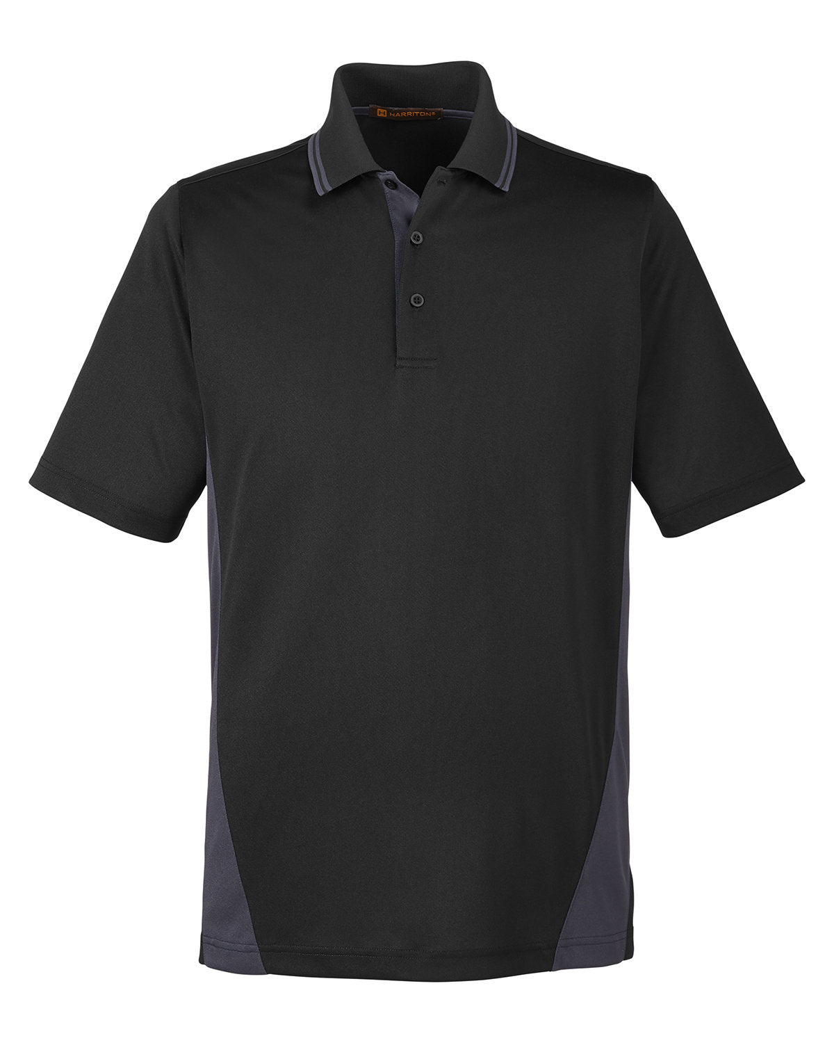 Men's Flash Snag Protection Plus IL Colorblock Polo - Black/Dk Charcl