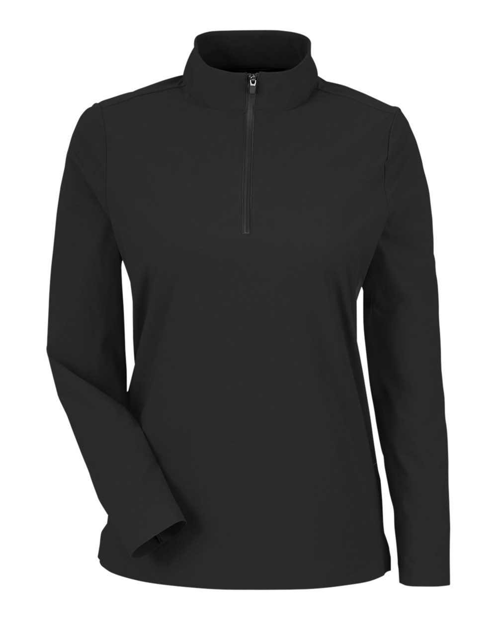 Devon & Jones CrownLux Performance® Ladies' Windsor Welded Quarter-Zip - Black