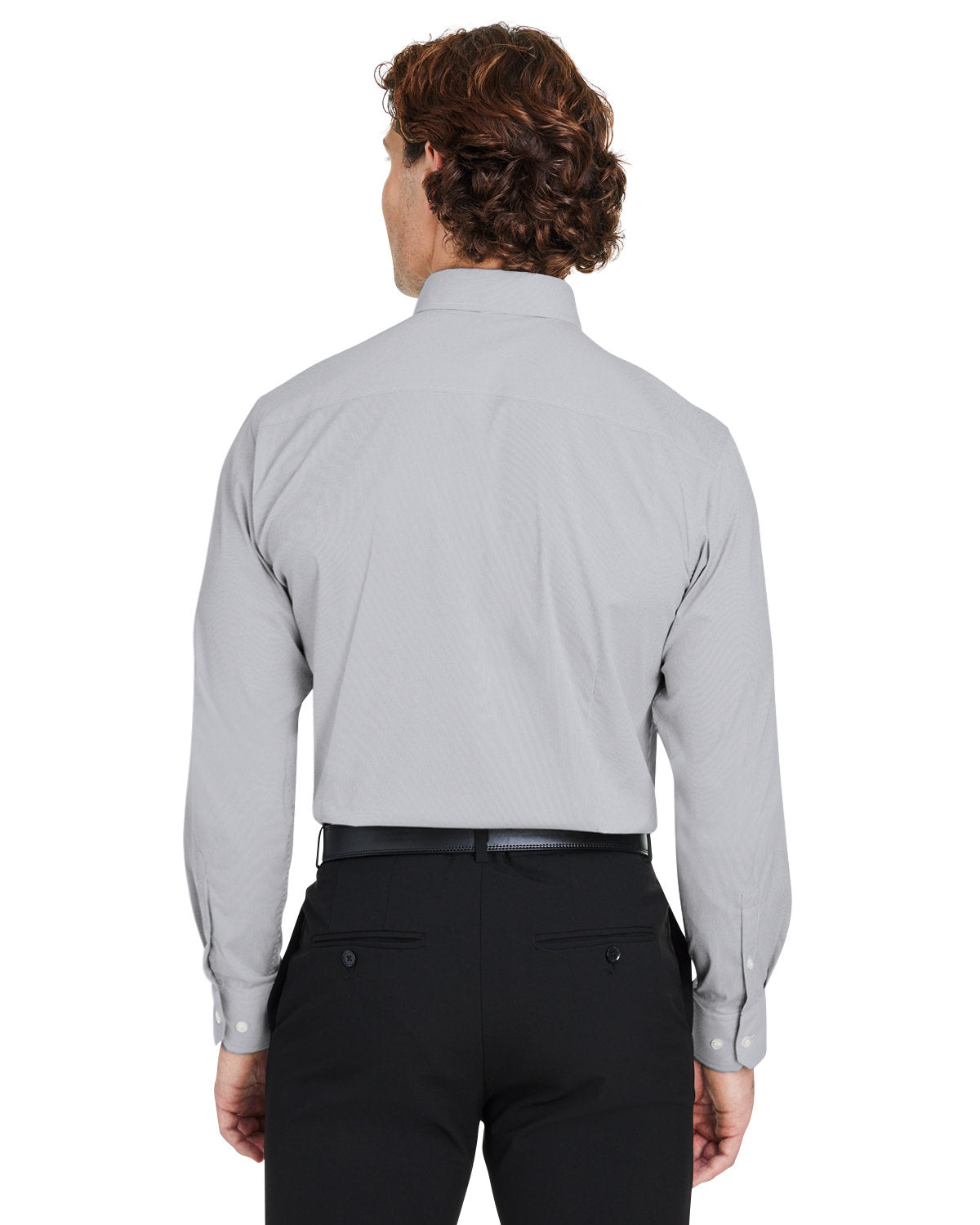 Devon & Jones CrownLux Performance® Men's Microstripe Shirt - Back