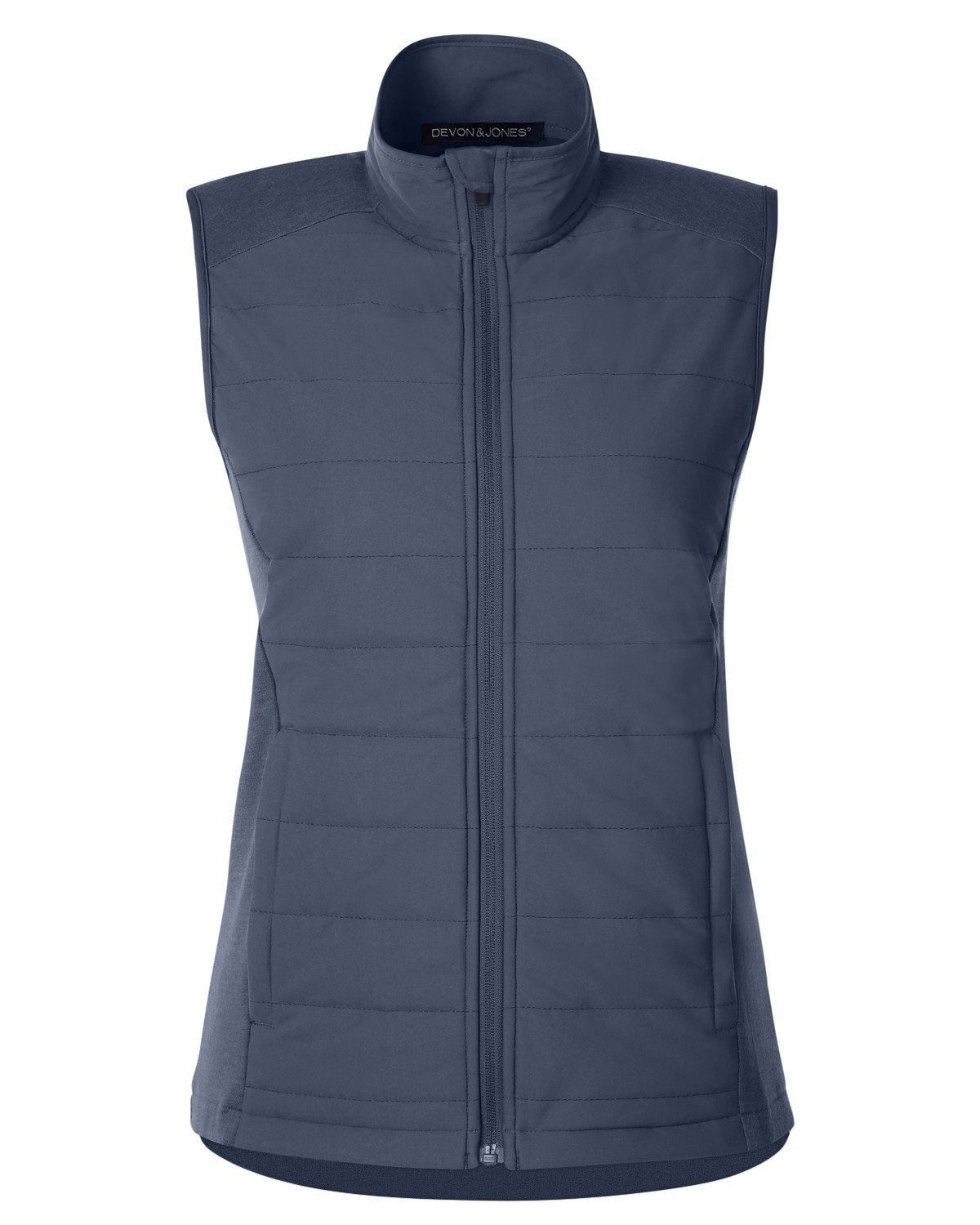 Devon & Jones New Classics® Ladies' Charleston Hybrid Vest - Navy Melange