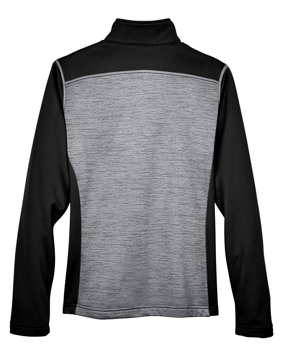 Devon & Jones Ladies' Newbury Colorblock Mélange Fleece Full-Zip - Back