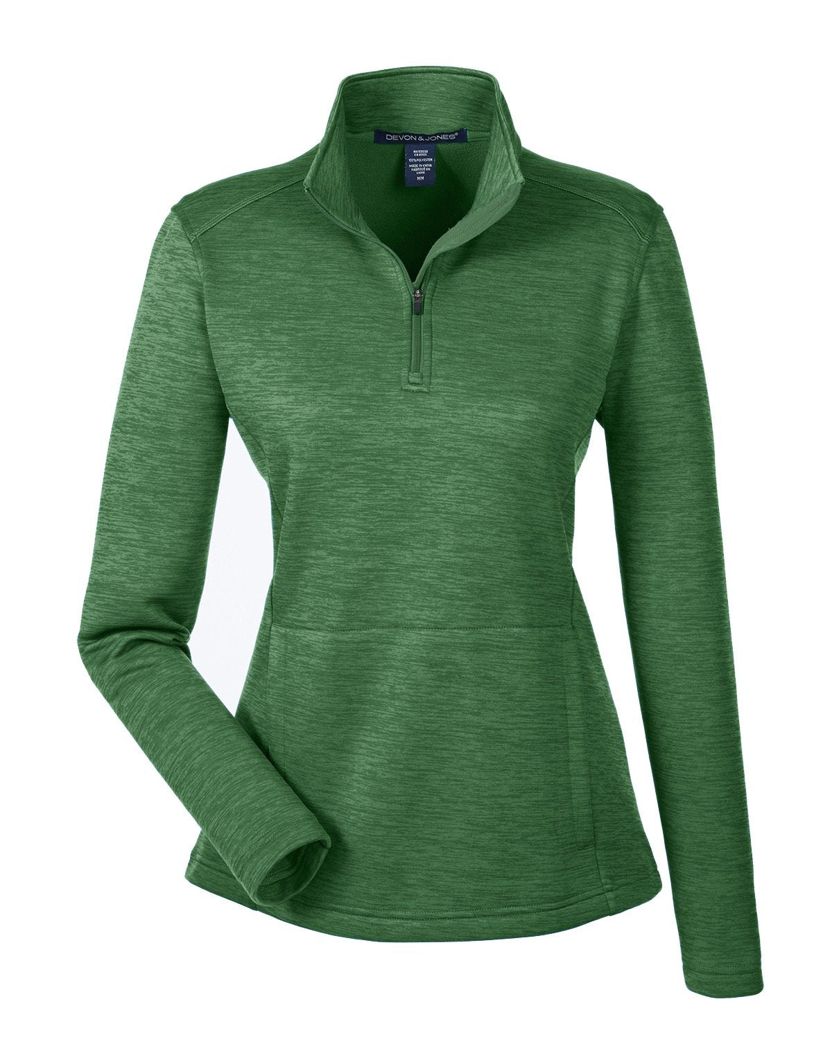 Devon & Jones Ladies' Newbury Mélange Fleece Quarter-Zip - Zip