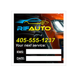 Clear Vinyl Service Decal in Full Color - Clear