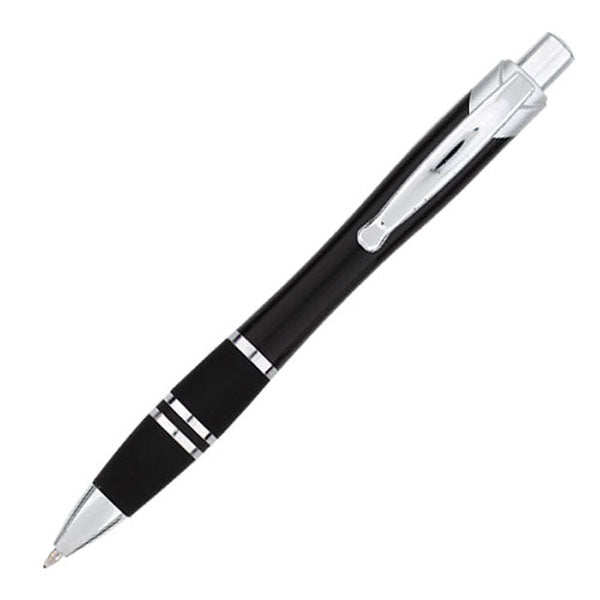 Firebird Plastic Click-Action Promotional Pen - Black