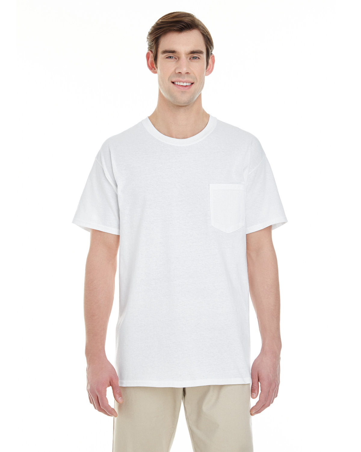 Gildan Unisex Heavy Cotton Pocket T-Shirt - White
