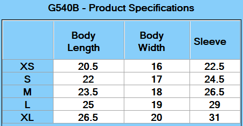 Gildan Youth Heavy Cotton™ Long-Sleeve T-Shirt - Specs