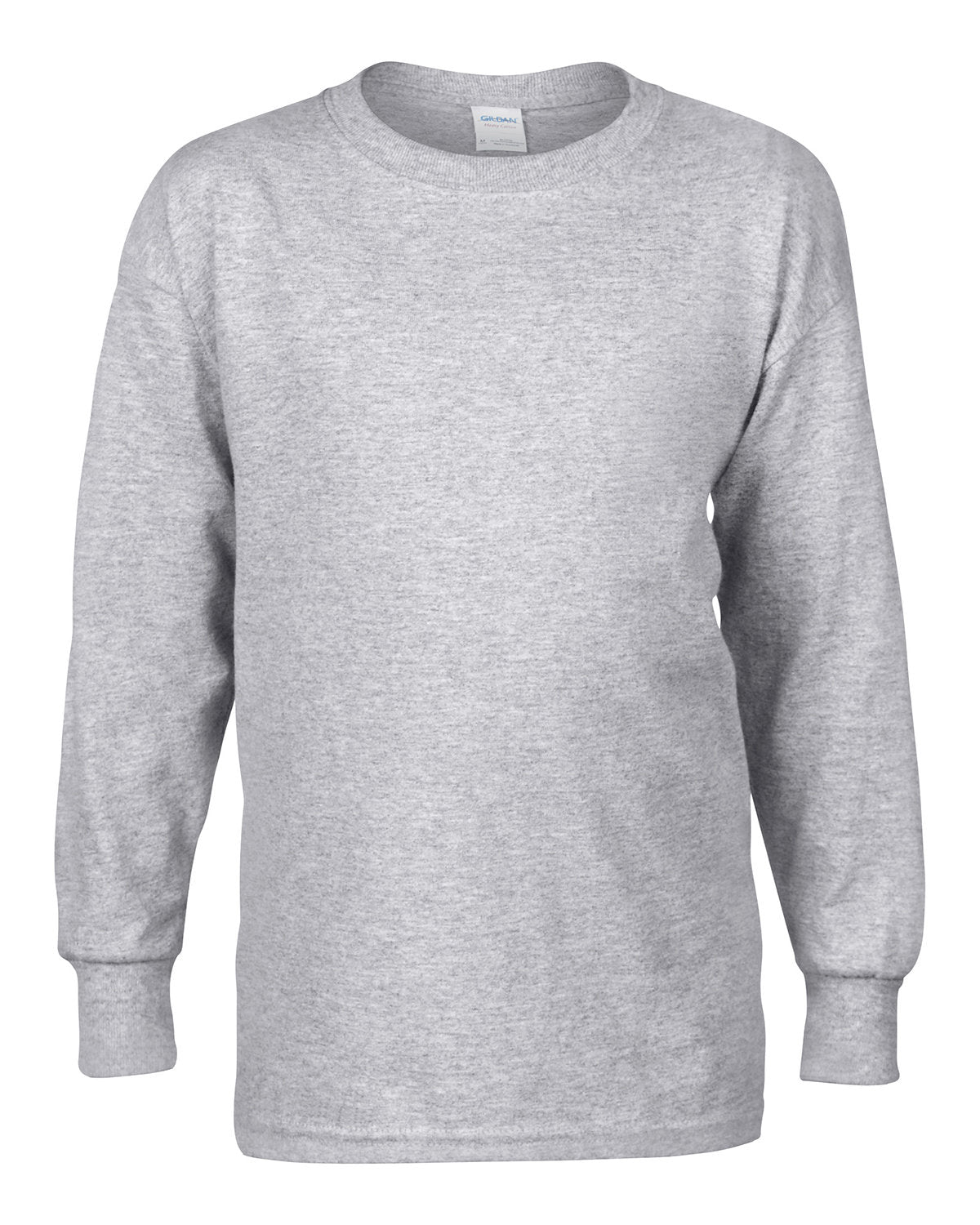 Gildan Youth Heavy Cotton™ Long-Sleeve T-Shirt - Sport Grey
