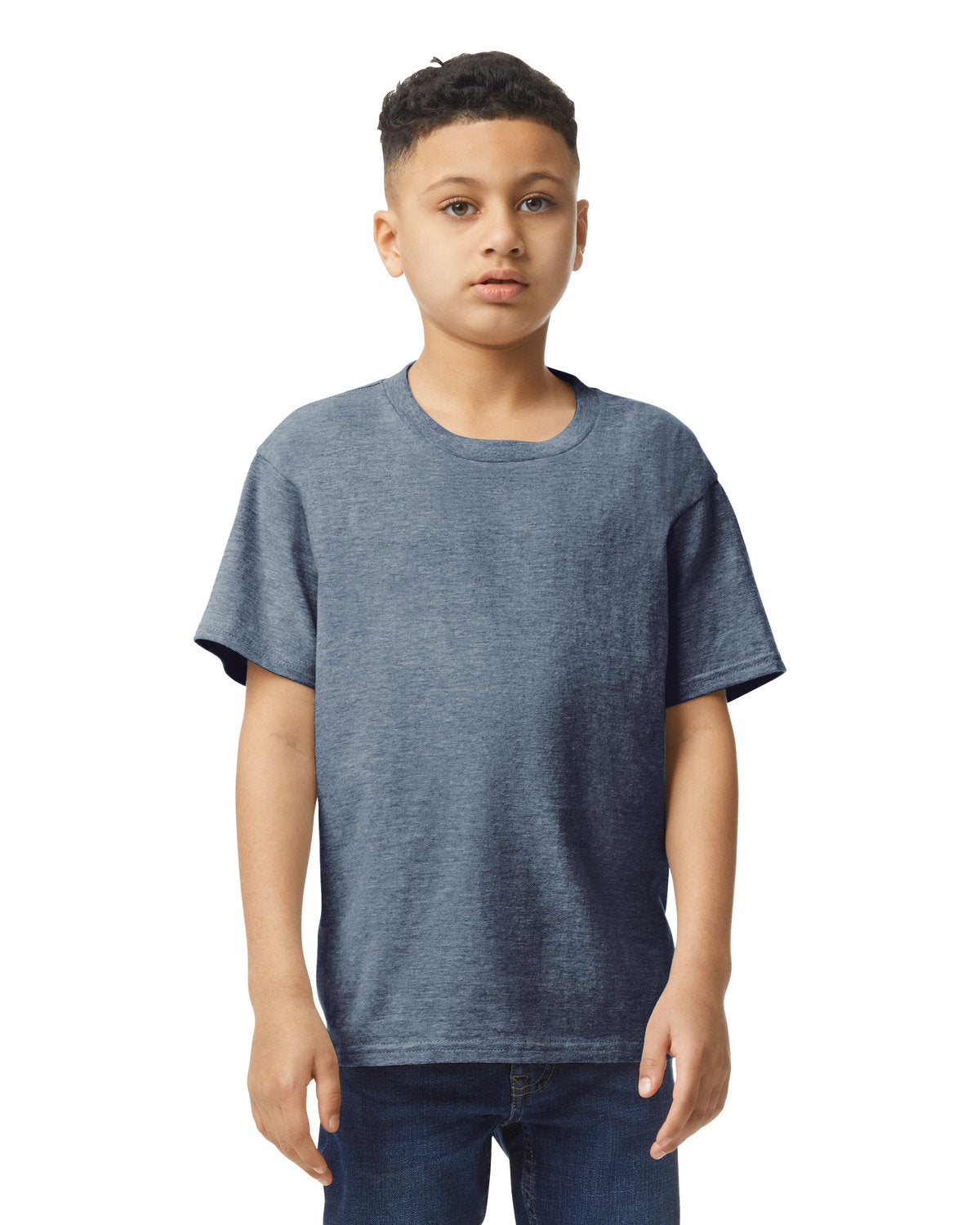 Gildan Youth Softstyle T-Shirt - Heather Navy