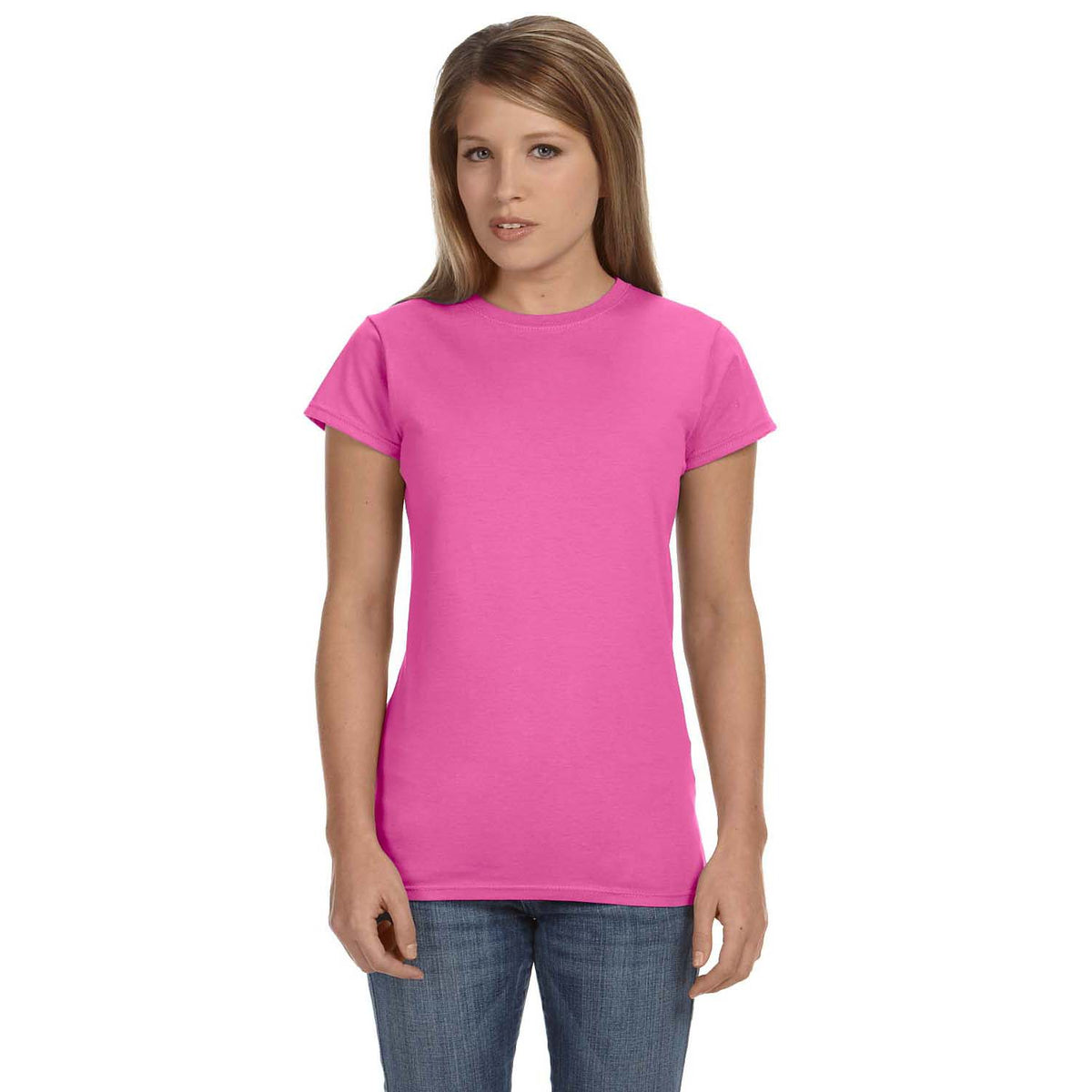 Gildan Ladies' Softstyle® 4.5 oz Fitted T-Shirt - Azalea