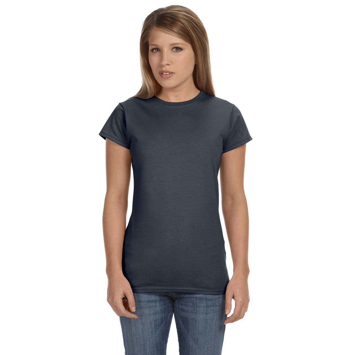 Gildan Ladies' Softstyle® 4.5 oz Fitted T-Shirt - Charcoal