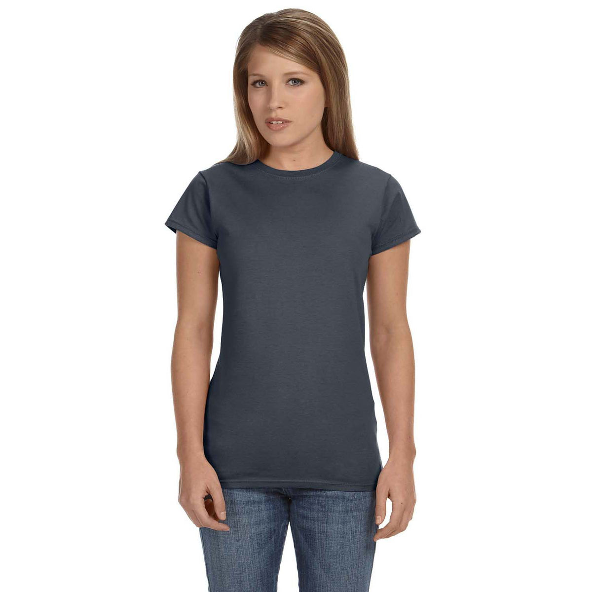 Gildan Ladies' Softstyle® 4.5 oz Fitted T-Shirt - Dark Heather