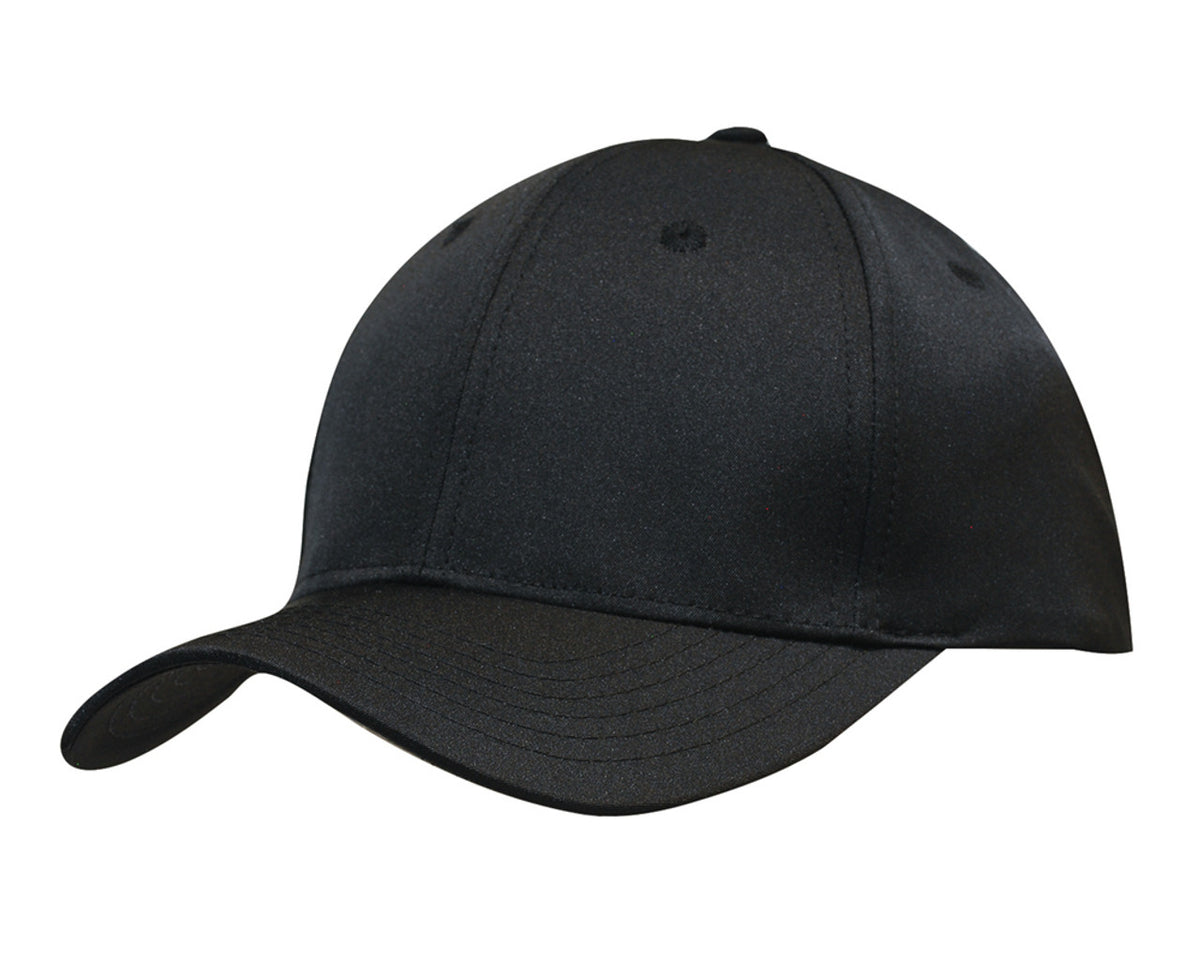 6 Panel Premium Pioneer Sports Twill - Black