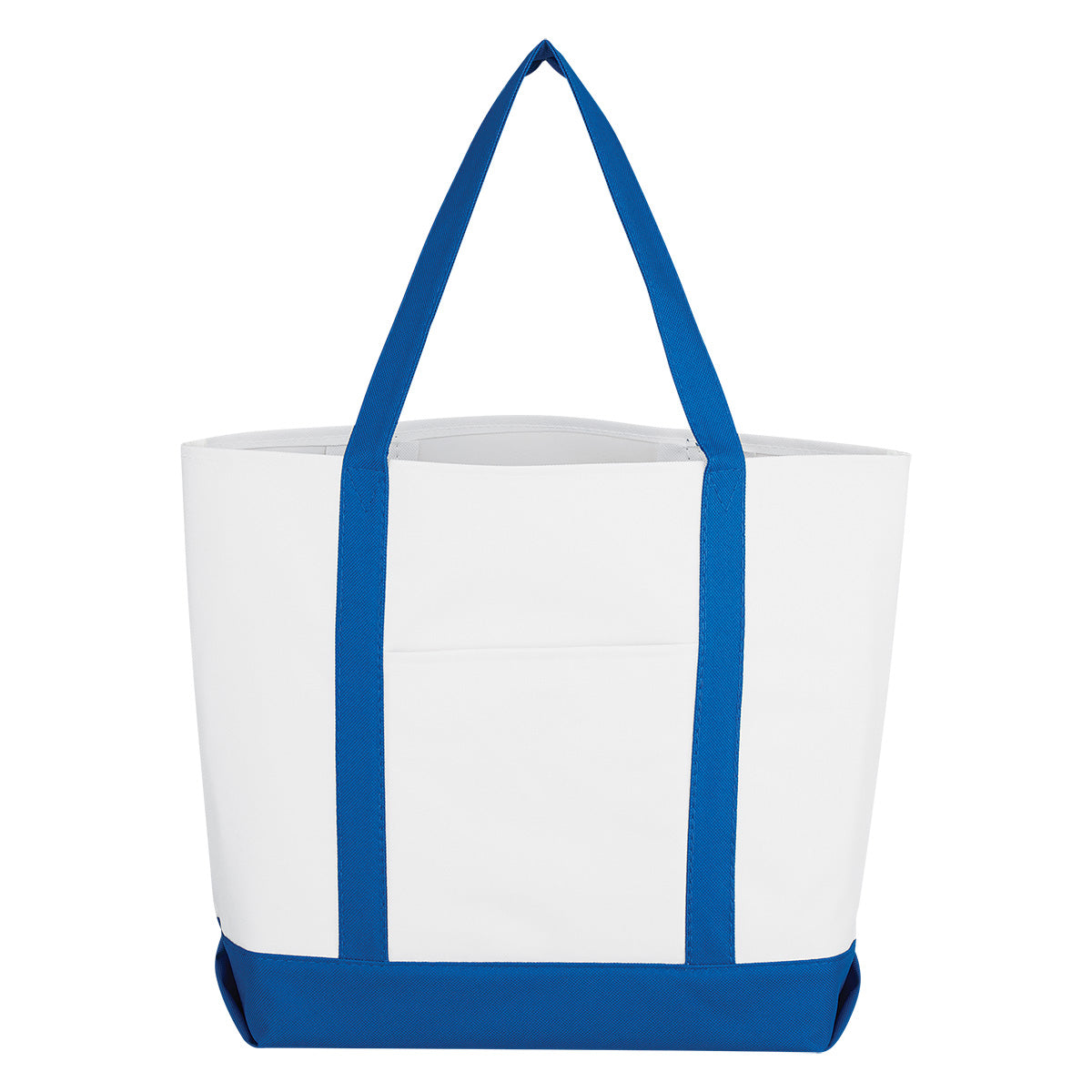 Tote Bag - White With Royal Blue