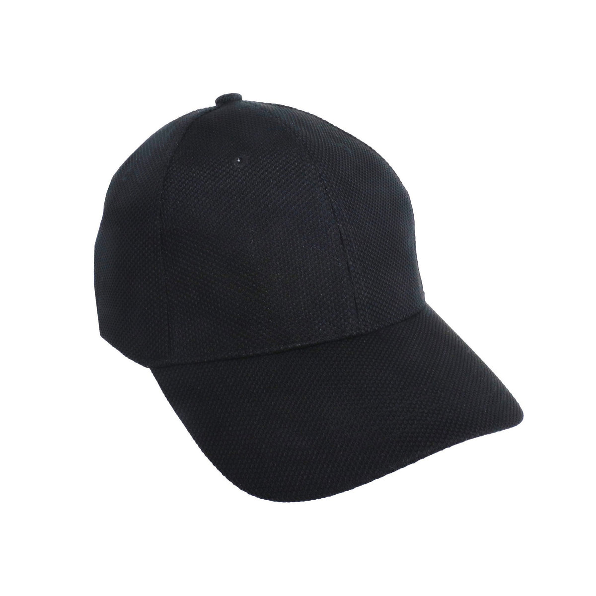 Ultra Light-Weight Diamond Weave Constructed Performance Cap - Black