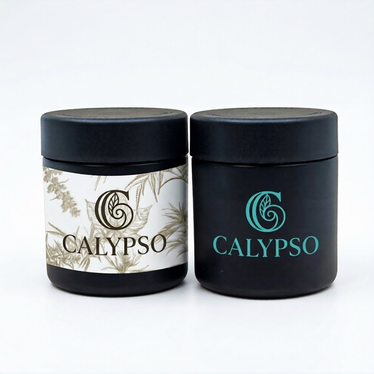 3 oz Solid Black Glass Jar
