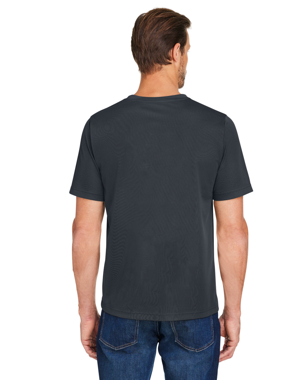 Harriton Charge Snag And Soil Protect Unisex T-Shirt - Back