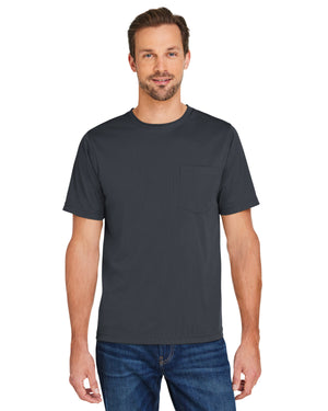 Harriton Charge Snag And Soil Protect Unisex T-Shirt - Front