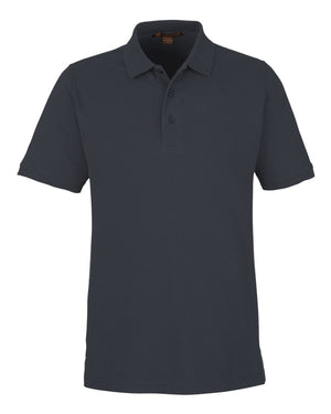 Harriton Men's Valiant Cotton Snag Protect Polo - Dark Charcoal
